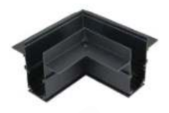 98x98mm Trimless Horizontal Corner LED Profile - Seamless Recessed Linear Lighting Channel for Modern Architectural Designs