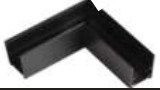 98x98mm Surface Mounted Horizontal Corner LED Profile - Durable Aluminum Channel for Seamless LED Strip Lighting