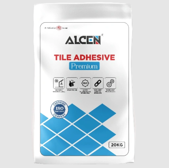 ALCEN Premium Tile Adhesive C2 – Reliable Flexibility, Superior Bond, Easy-to-Use, ISO Certified, 20KG Bag