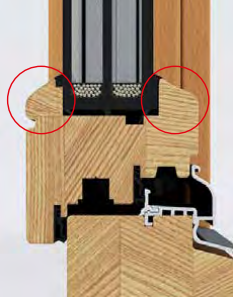 UNILUX Slanted Pine Solid Wood Window, Natural Finish, RAL Color, 1200x1200mm, Tilt-Turn, 78mm Frame, Triple Glazed SuperThermo3, Security SAFE, Mushroom Pin, Stainless Handle, Insect Screen, Modern Sash
