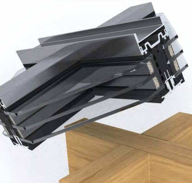 UNILUX FineLine Aluminum-Clad Wooden Facade System – Premium Energy-Efficient, Customizable Contemporary Wood-Aluminum Mixed Material Facade, High Security, Weather-Resistant, Large Glass Formats, German Engineering Quality