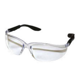 Clear Polycarbonate Safety Glasses, Adjustable Tilting Arms, EN166 Certified, Comfortable Industrial Eyewear