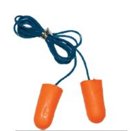 PU Foam Corded Ear Plugs EC1001C, SNR 34dB, Reusable Noise Cancelling, Soft Hearing Protection for Industrial, Construction, Travel – Yellow/Blue, EN352-2 Certified