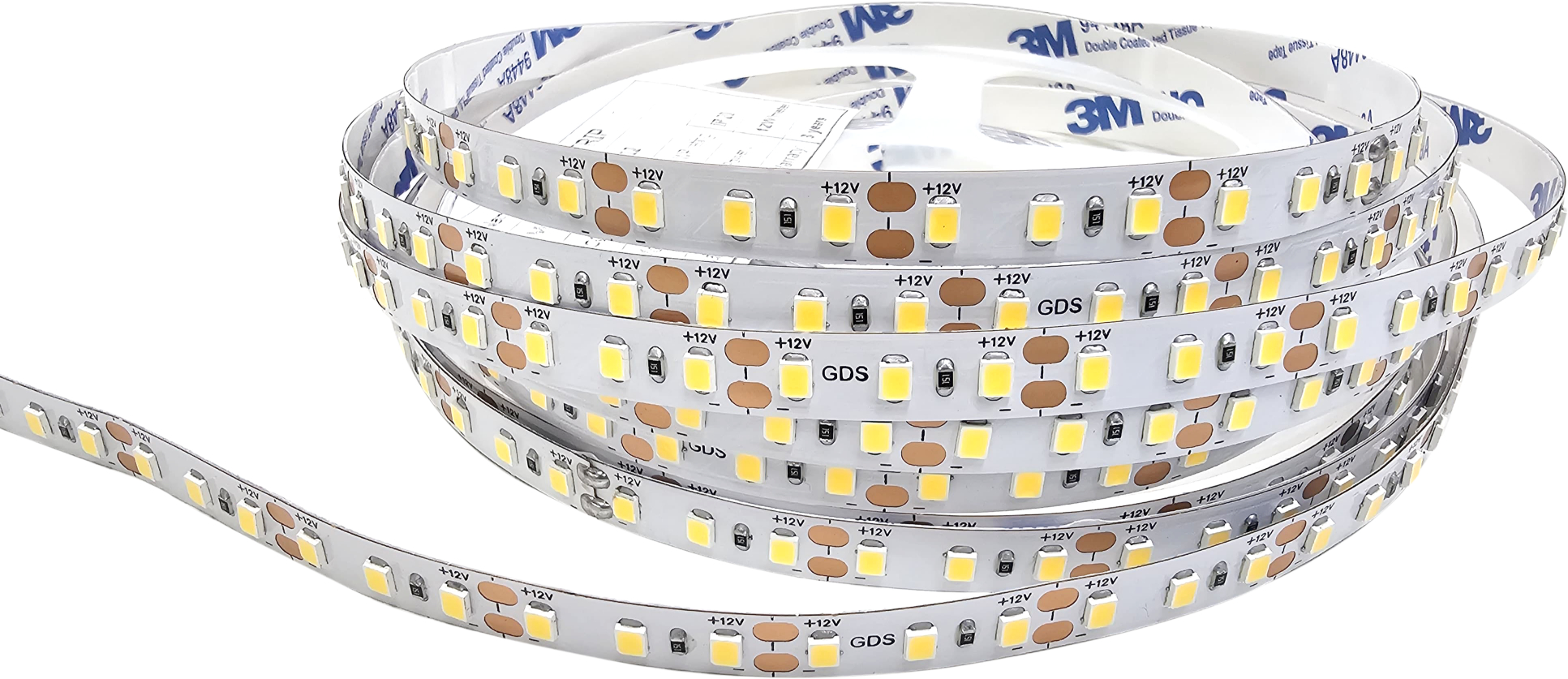 GDS-LS2835.120.12.60-IP20 – GDS 2835 LED Strip 120LED/m 12V 60W High Brightness Indoor Flexible Light IP20 for Cove, Cabinet & Decorative Lighting