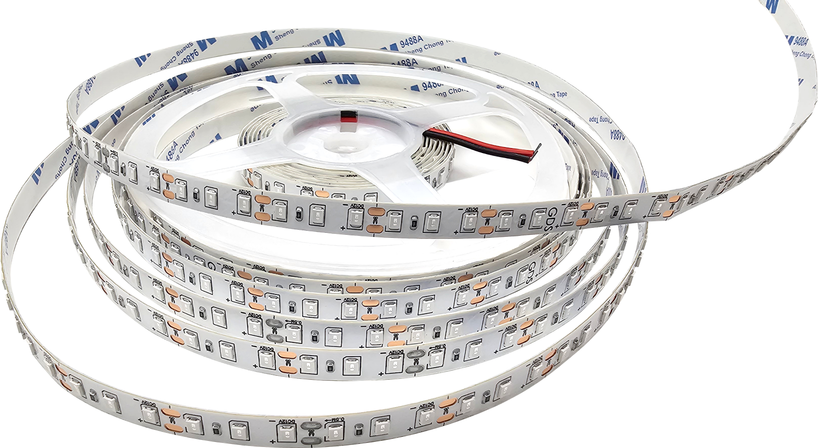 GDS-LS2835.120.12.50-IP20 – GDS 2835 LED Light Strip 120LED/m 12V DC 50W IP20 Soft White Flexible Tape for Display Shelves, Decor & Linear Lighting