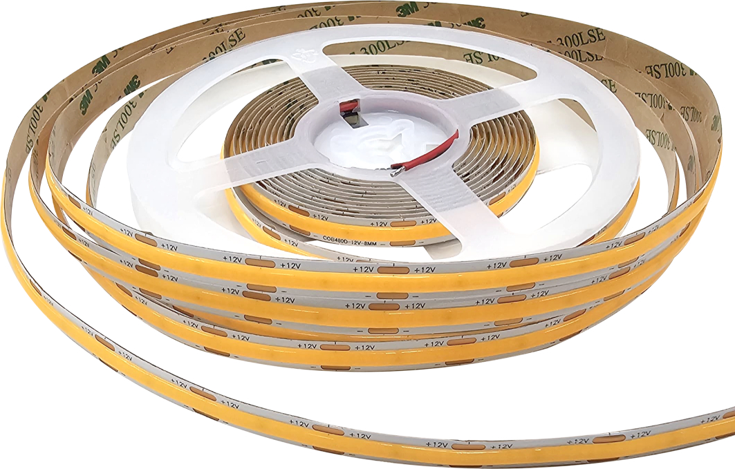 GDS-COB-IP20 – GDS COB LED Strip Light 24V Continuous No-Dot Linear Flex Strip IP20 High Uniform Output for Indoor Architectural Accent Lighting