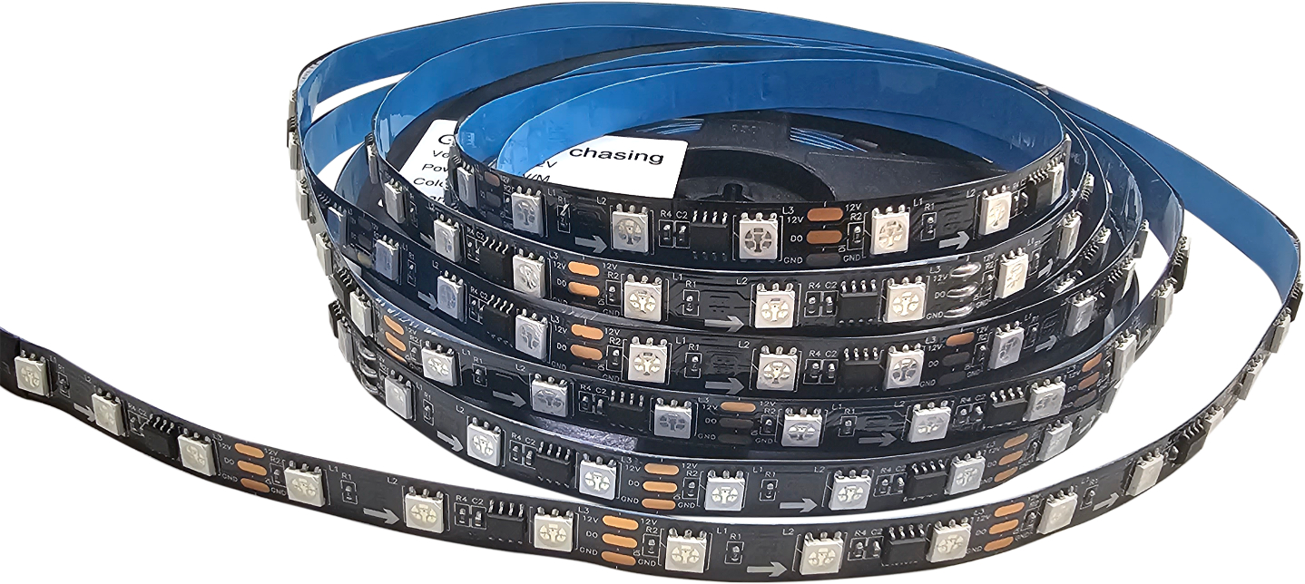 GDS-IC1903 – GDS IC1903 Addressable RGB Digital LED Strip 5V/12V Individually Controlled Pixels Smart Programmable Flex Light for Media & Effects