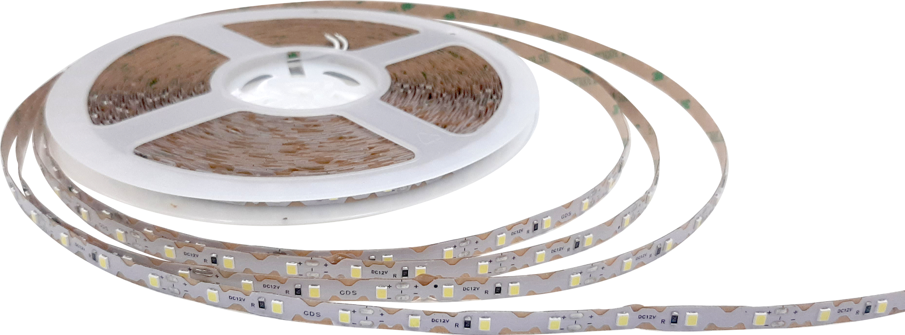 GDS-FLS2835-R/G/B/P – GDS FLS 2835 Single Color LED Strip Red/Green/Blue/Pink 12V High Bright IP20 Flexible Light Tape for Signs and Ambient Lighting