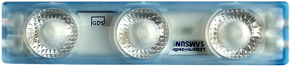 GDS-IM3150-R/G/B/Y/P RGB LED Module | 1.5W | Red/Green/Blue/Yellow/Pink | IP65 | Samsung SMD | Decorative, Accent, Signs | Adhesive Mount | DMX512 Control