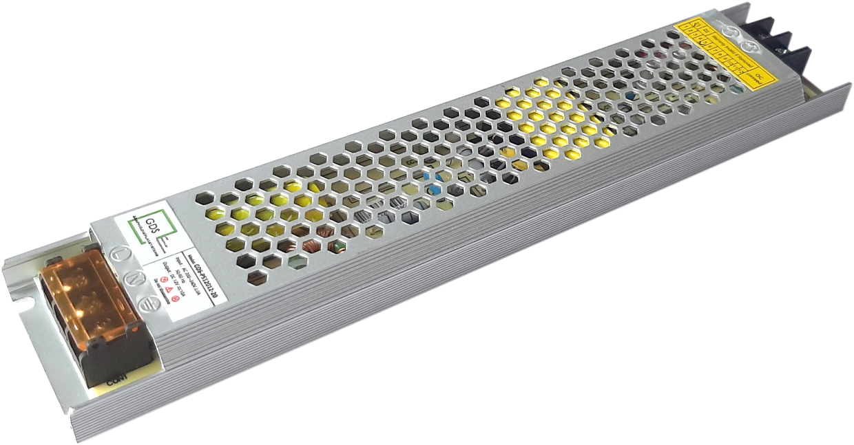 NON - WATERPROOF POWER SUPPLY IP20 GDS-PS12012-20