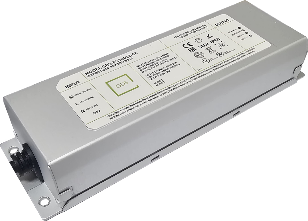 WATERPROOF POWER SUPPLY IP68 GDS-NPS30012-68