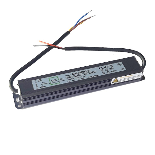 WATERPROOF POWER SUPPLY IP67 GDS-PS6012-67