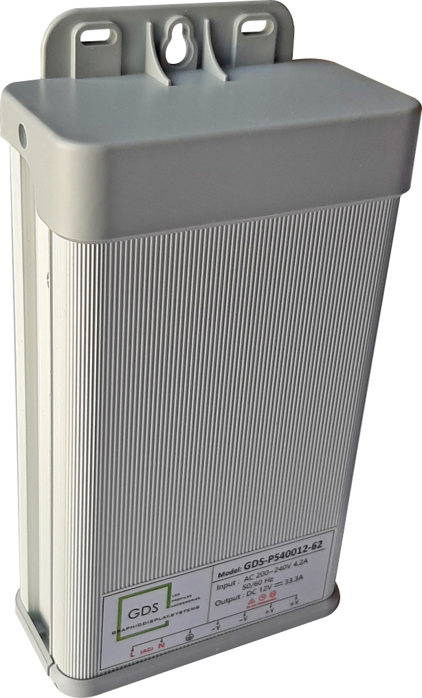 RAINPROOF POWER SUPPLY IP62 GDS-PS40012-62