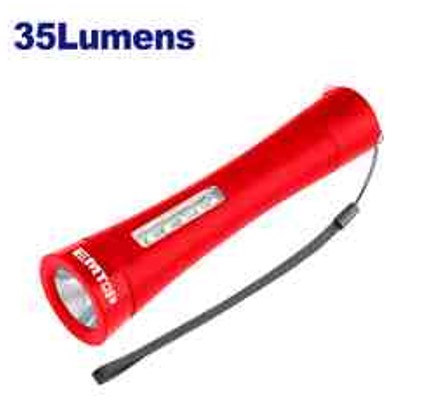 35lm Flashlight IP54 30m Distance Uses 3xAAA Plastic Body