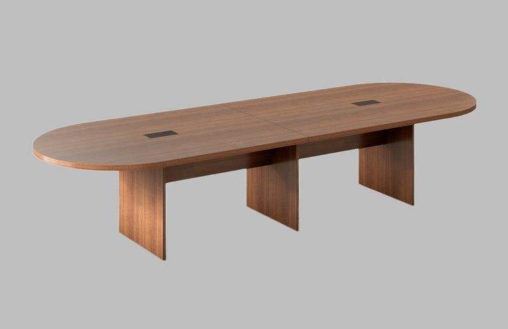 MEETING TABLE - Type 6 Tabletop: 36mm thick Melamine faced MDF (border thickness only), with 2mm thick edge banding with Legs: 36mm thick Melamine Faced MDF with .5mm thick Edgeband.