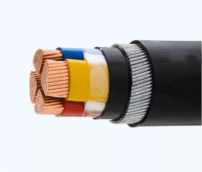 Ducab 4 Core 16 sqmm Armoured Power Cable, Copper Conductor, XLPE Insulated, SWA Armoured, PVC Sheathed – Heavy Duty LV Cable for Industrial Power Distribution & Outdoor Use