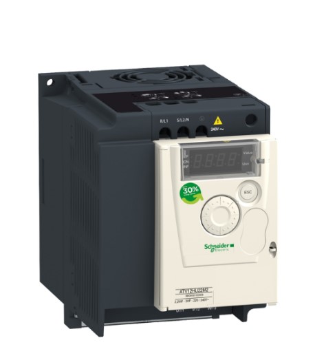 Schneider Electric VFD ATV12H075M2 | Altivar 12 Series 0.75kW 240V 1PH with Heat Sink TB | Compact Variable Frequency Drive for Precise Motor Speed Control in Pumps, Fans, Conveyors & Industrial Automation Applications India UAE