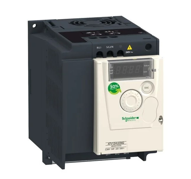 Schneider Electric VFD ATV12HU15M2 | Altivar 12 Series 1.5kW 240V 1PH with Heat Sink TB | Energy Efficient AC Inverter Drive with Modbus RTU for HVAC Systems, Machinery & Single Phase Motor Control Solutions