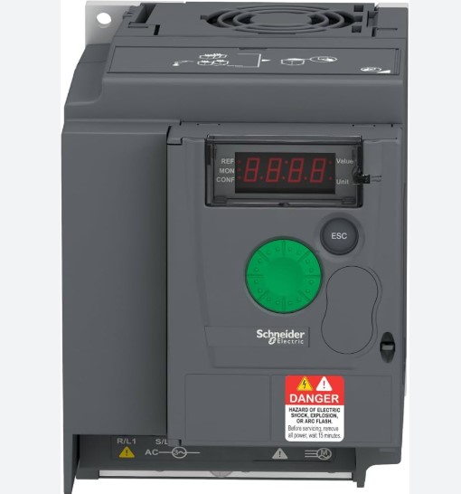 Schneider Electric VFD ATV310H075N4E | Altivar 310 Series 0.75kW 380V 3PH WITHOUT EMC Filter | Heavy Duty Variable Speed Drive for Industrial Pumps, Compressors & Conveyor Systems with Advanced Torque Control
