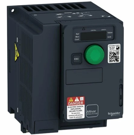 Schneider VFD ATV320U40N4C | Altivar 320 4kW 380-500V 3PH COMPACT | High Torque IP20 VFD for Woodworking Tools, Plastic Injection Molding & Mid-Range Industrial Applications with Built-in Safety Functions