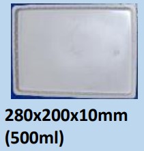 Food and Freezer Grade Virgin Plastic Packaging Tray 280x200x10mm 500ml for Seafood Export, Ready to Cook Food, Meat and Mushroom Storage, Packing and Cold Chain Transportation