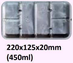 Food and Freezer Grade Virgin Plastic Packaging Tray 220x125x20mm 450ml for Seafood Export, Ready to Cook Food, Meat and Mushroom Storage, Packing and Cold Chain Transportation