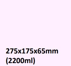 Food and Freezer Grade Virgin Plastic Packaging Tray 275x175x65mm 2200ml for Seafood Export, Ready to Cook Food, Meat and Mushroom Storage, Packing and Cold Chain Transportation