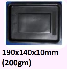 Food and Freezer Grade Virgin Plastic Packaging Tray 190x140x10mm 200gm for Seafood Export, Ready to Cook Food, Meat and Mushroom Storage, Packing and Cold Chain Transportation