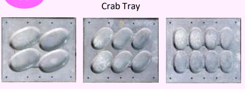Food and Freezer Grade Virgin Plastic Crab Tray for Seafood Export Packaging, Frozen Product Storage, Hygienic Handling, Display Packing and Cold Chain Shipment Applications