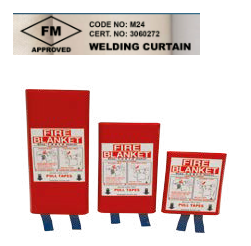 HT3788 Texturized Glass Fiber Heat Treated Fire Blanket, 550°C Heavy Duty 1.6mm Welding & Industrial Heat Protection Cloth, High Density 1650 g/m² Fiberglass Fabric for Workshops, Factories & Emergency Fire Safety