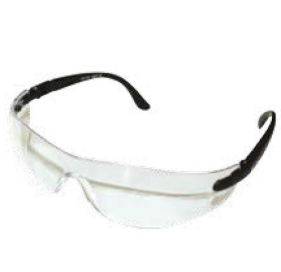 Clear Polycarbonate Safety Glasses, Adjustable/Tilting Arms, EN166 CE, Custom Fit Industrial Eye Protection
