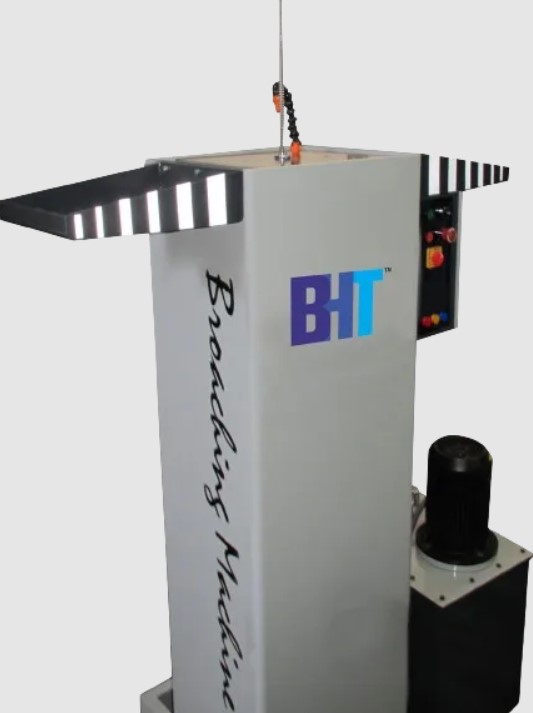 Vertical Broaching Machine Pull Type Single Cylinder BM/V-3T/600 | Compact 3 Ton Hydraulic System, 600mm Stroke for Small Precision Keyways & Splines in Manufacturing.
