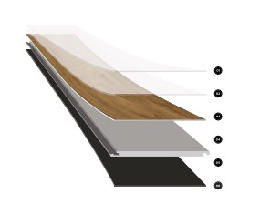 SPC Vinyl Flooring 155x914mm Click Lock Waterproof Rigid Core Vinyl Plank UV Coated Wood Grain Floor Residential Commercial Use