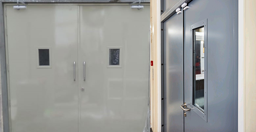 HMPS Door – Hollow Metal Pressed Steel Flush Door (Galvanized / MS / SS, Honeycomb Core)