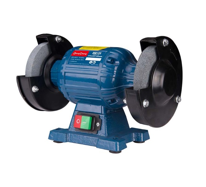 DongCheng DSE125 Bench Grinder – Durable Grinding Machine for Sharpening Tools, Metal Finishing, and Workshop Applications
