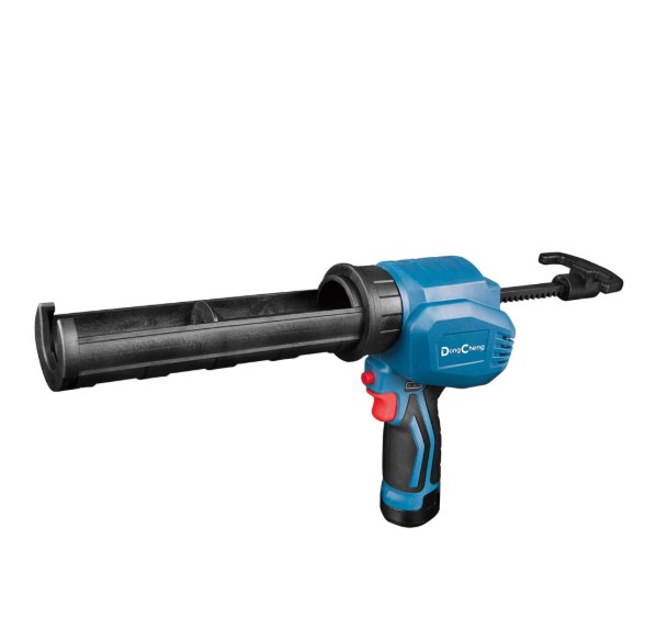 DongCheng DCPJ12 Cordless Caulk Gun – Battery Powered Sealant Gun for Precise Application in Construction, Glass Work, and Industrial Sealing Applications