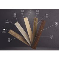 SPC Vinyl Flooring 230x1524mm Wide Plank Click Lock Waterproof Rigid Core Vinyl Floor Premium Wood Grain for Villa Hotel Use