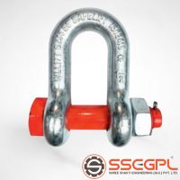 D Shackle – Heavy Duty D Shackle for Lifting & Rigging, High Strength Alloy Steel, Secure Pin Lock, Corrosion Resistant Finish, Safe Connector for Slings, Belts and Wire Rope Assemblies