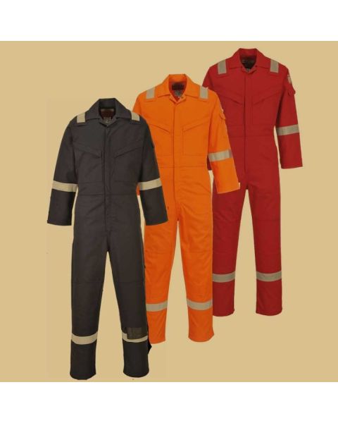 Industrial Safety Coveralls for Men | Durable Workwear with Reflective Strips, Multiple Pockets & Breathable Fabric | Protective Overall Suit for Construction, Mechanics & Maintenance Jobs