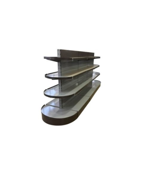 Gondola Rack (Curve/Flat End Cap) – Heavy Duty Retail Display Shelving System for Supermarket & Store, Modular Adjustable Shelves, Strong Steel Construction, High Load Capacity, Easy Installation, Custom Sizes & Colors Gondola Rack (Curve/Flat End Cap) – Heavy Duty Retail Display Shelving System for Supermarket & Store, Modular Adjustable Shelves, Strong Steel Construction, High Load Capacity, Easy Installation, Custom Sizes & Colors