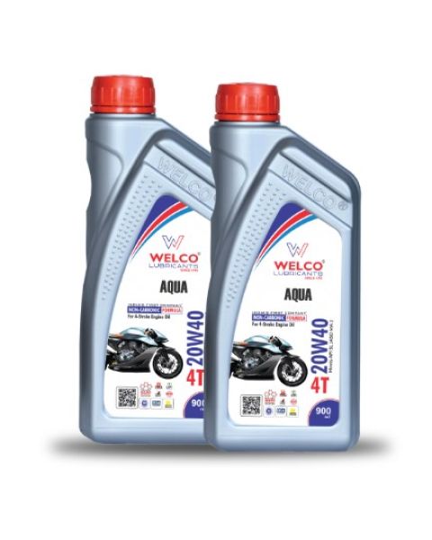WELCO AQUA 20W-40 API SL (JASO MA2) 4T Motorcycle Engine Oil – 210 ltr, 55 ltr, 50 ltr, 20 ltr, 10 ltr, 1 ltr, 900 ml, 800 ml
