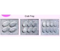 Food and Freezer Grade Virgin Plastic Crab Tray for Seafood Export Packaging, Frozen Product Storage, Hygienic Handling, Display Packing and Cold Chain Shipment Applications