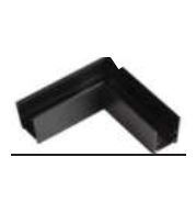 98x98mm Surface Mounted Horizontal Corner LED Profile - Durable Aluminum Channel for Seamless LED Strip Lighting