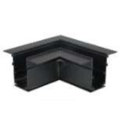 98x98mm Plaster-In Horizontal Corner LED Profile - Seamless Recessed Aluminum Channel for Modern Drywall Lighting