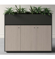 Planted Box Made by 18mm thick Melamine Faced MDF with .5mm & 2mm thick Edgeband. Back panel made by 18mm thick Melamine Faced MDF with .5mm thick Edgeband. Shutter made by 18mm thick Melamine Faced MDF with 2mm thick Edgeband. Hardware are Soft Close Hin