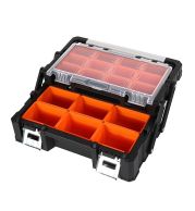 Tool Organiser – 24-Bay Modular Storage Tray, Durable Impact-Resistant Plastic, Snap-Shut Lid | Sorted Compartments for Hardware, Fasteners & Small Tools | UAE Workshop Pro Storage Solution 