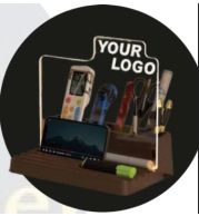 Groove Holder for Office Desk and Tabletop Utility, Stylish Holder Gift for Daily Organization, Workspace Convenience and Corporate Gifting Use