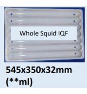 Food and Freezer Grade Virgin Plastic Whole Squid IQF Tray 545x350x32mm for Seafood Export Packaging, Frozen Storage, Hygienic Handling, Cold Chain Transport and International Supply Use