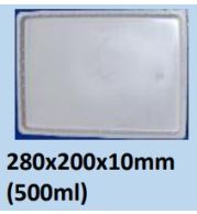 Food and Freezer Grade Virgin Plastic Packaging Tray 280x200x10mm 500ml for Seafood Export, Ready to Cook Food, Meat and Mushroom Storage, Packing and Cold Chain Transportation