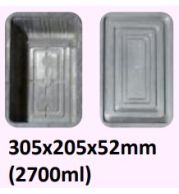 Food and Freezer Grade Virgin Plastic Packaging Tray 305x205x52mm 2700ml for Seafood Export, Ready to Cook Food, Meat and Mushroom Storage, Packing and Cold Chain Transportation